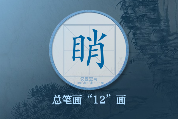 睄字有多少笔画