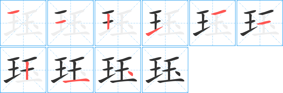 珏的笔顺