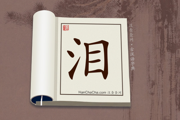 古汉语(文言文)字典“泪”字