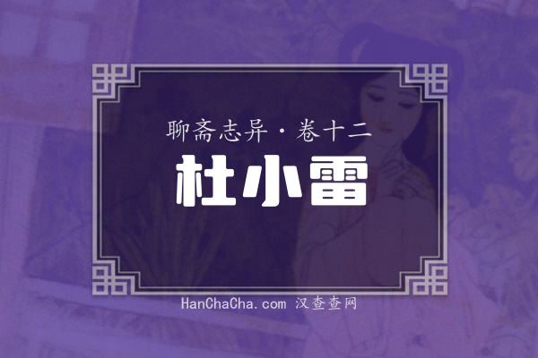 卷十二·杜小雷