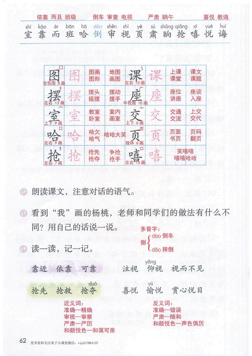 《画杨桃》课堂笔记