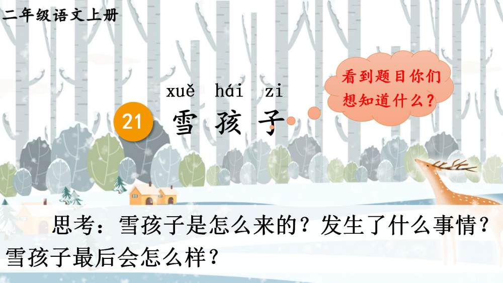 《雪孩子》教学课件