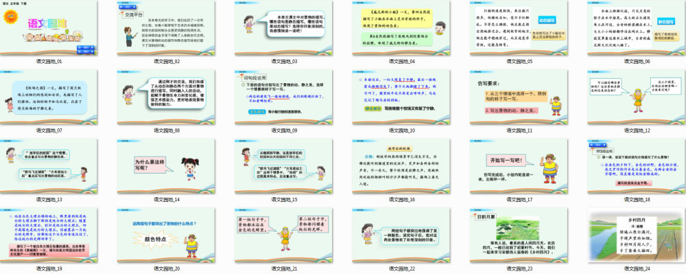 五年级下册《语文园地七》教学课件