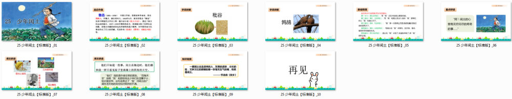 《少年闰土》教学课件