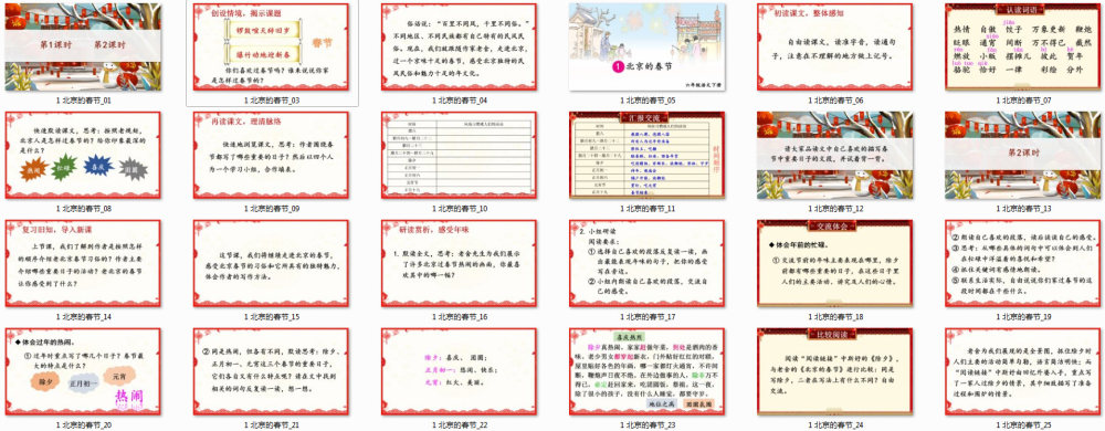 《北京的春节》教学课件