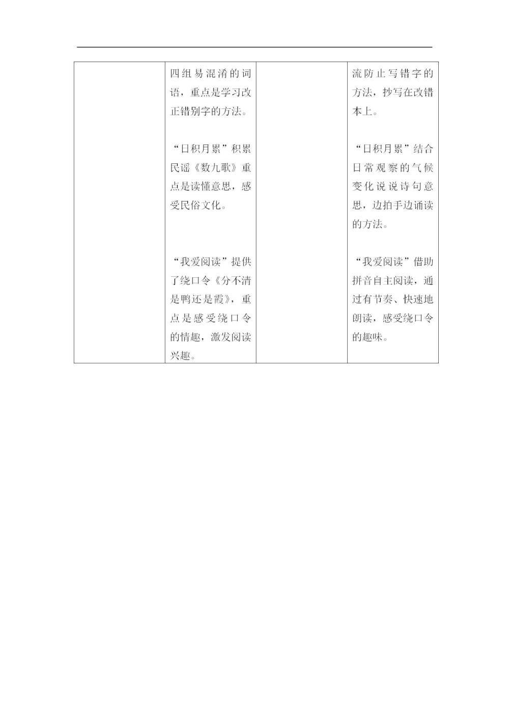 二年级语文(上册)第七单元教学初探